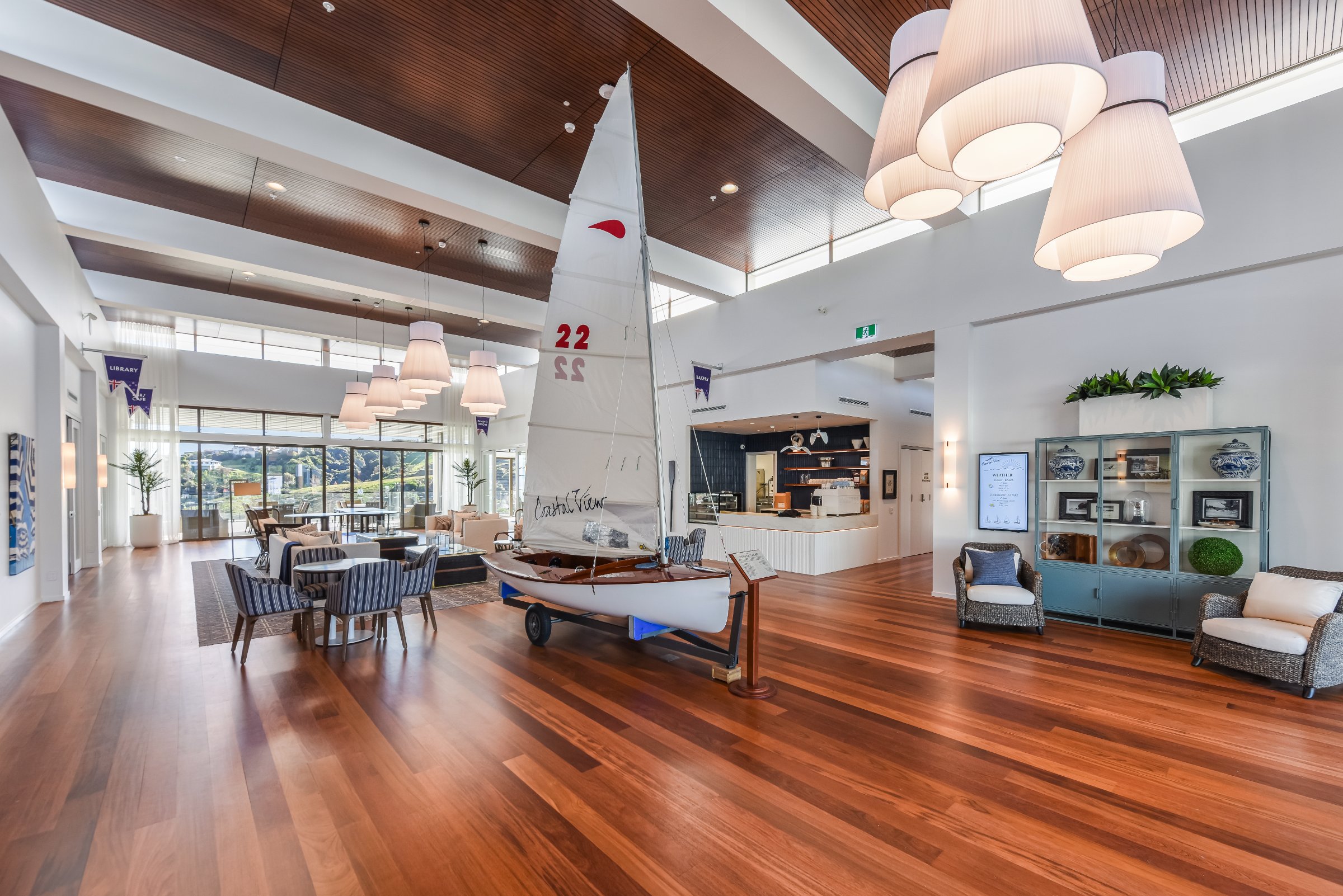 Coastal View clubhouse lobby